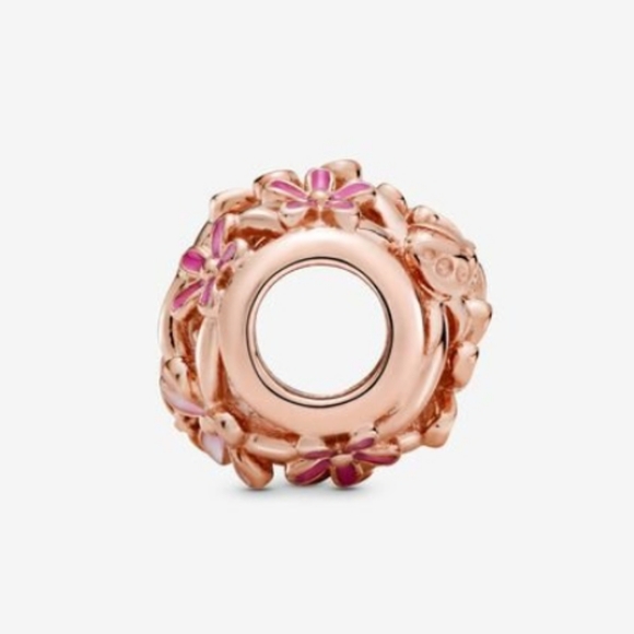 NEW PANDORA ROSE OPENWORK PINK DAISY FLOWER CHARM - Picture 6 of 7